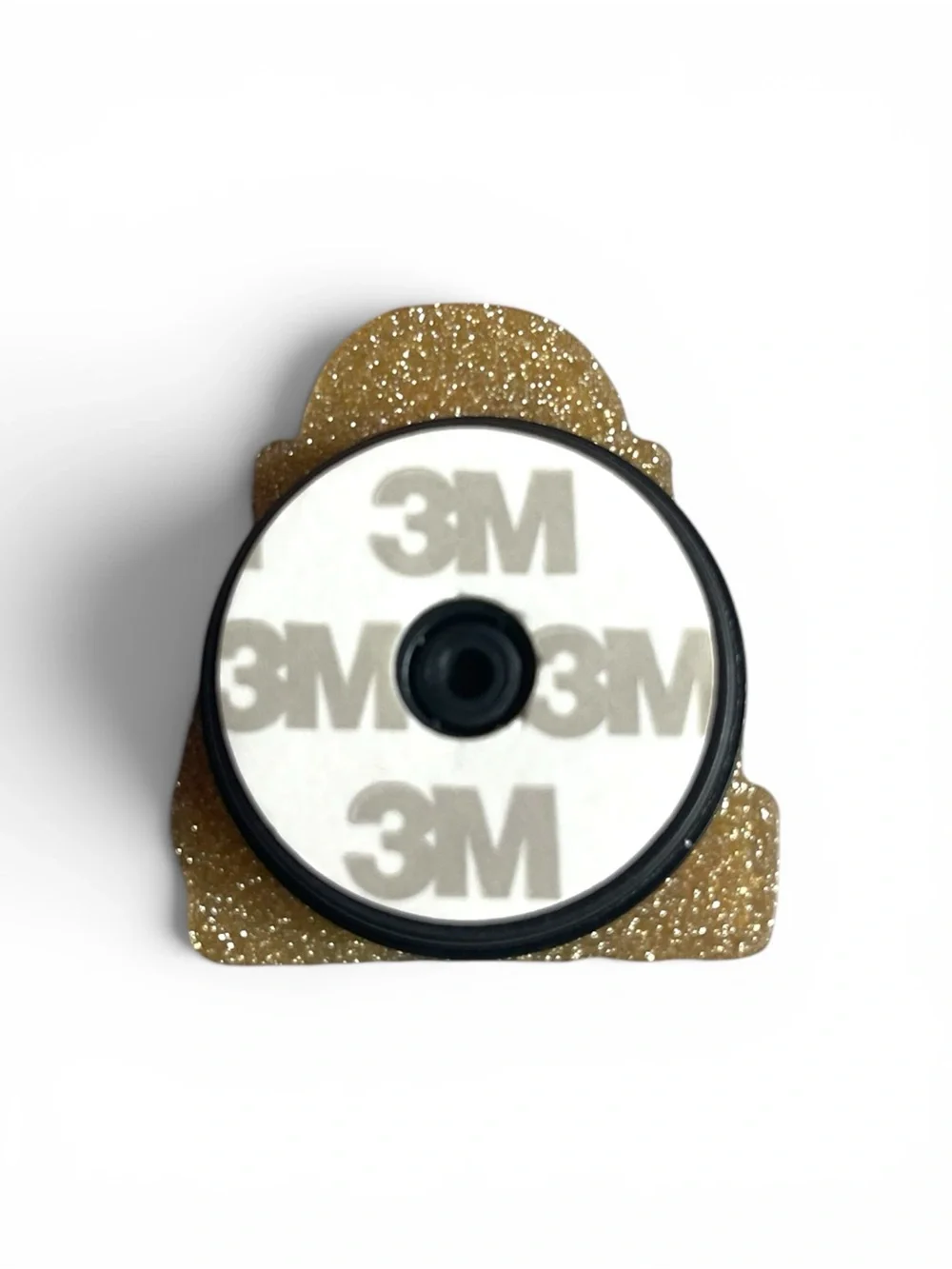 Be Careful Decorative Pin - Red and Gold